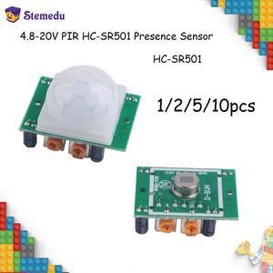HC-SR501 PIR 적외선 센서 Arduino Raspberry Pi 용 초전기 모션 감지기 모듈 조정