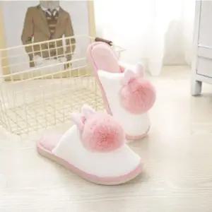 [라일리] Rly 겨울용 토끼털 실내화 여성용 핑크 250mm 소