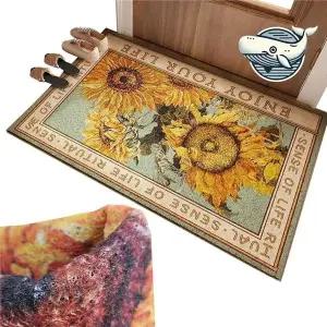 [골드스마일]특대 자연주의 해바라기 현관매트 미끄럼 방지