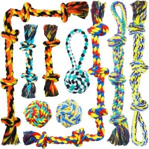 스피디 팬서 9팩 공격적인 츄어용 대형견 로프 장난감 중형견용 5노트 파괴 불가능한 키트 강아지 이빨 줄