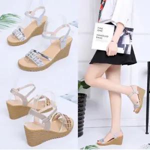 인기상품 858 웨지샌들 여성샌들 여자 플랫 여름 [W6D5342_260331]