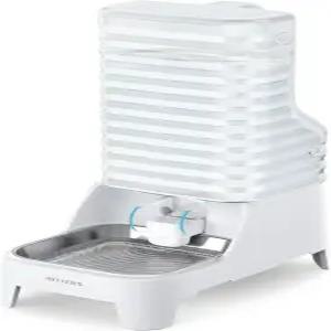 특허받은 수도꼭지가 있는 자동 개 물그릇 디스펜서 손잡이 필터 및 조절 가능한 베이스 넓은 입으로 쉽게