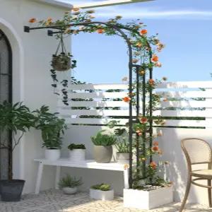 장미 울타리 넝쿨 대문 정원 테라스 장미울타리 지지대