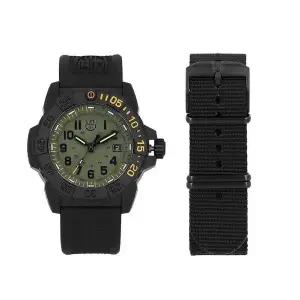 루미녹스 남성 러버 시계 네이비씰 XS.3517.NSF.SET 3167047