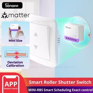 SONOFF MINI-RBS Matter 롤러 블라인드 용 스마트 WIFI 커튼 스위치 모듈 정확한 백분율 제어 Alexa Google