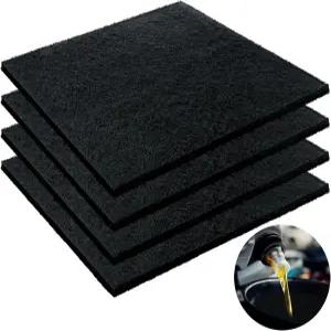 변속기 배수구 팬용 키둠 4개 22인치 오일 스플래시 패드 매트 기계 및 자동차용 스플랫 사각 없음