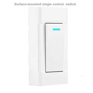 표면 장착 제어 스위치 1 2 갱 웨이 110 ~ 250V 침실 침대 옆 버튼 이중 미니 손으로 짜낸 소형