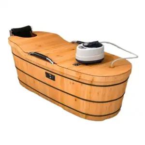 편백 나무 욕조 풀빌라 자쿠지 힐링 1.0m 귀비 표준형.