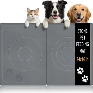 돌개와 고양이 사료 매트 강아지 위한 물림 방지 논슬립 대형 규조류 애완동물 여름 냉방 퀵 드라이 개