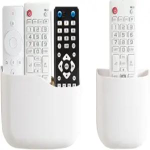 리모컨 벽걸이 TV 팬 홀더 침대 옆 캐디 벽 정리함 휴대폰 사무실 접착 미디어 플레이어 컨트롤러 박스