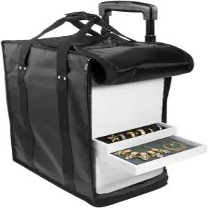 SE 주얼리 휴대용 케이스 블랙 - 방수 폼 안감 17 트레이 용량(트레이 미포함) JT918TCB-WW