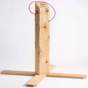 내추럴 스크래치 고양이 포스트 세다르 32인치 높이