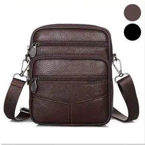 남성 미니 소가죽 보조가방 크로스백 여행 출장 외출 가죽크로스백 남성가죽크로스백
