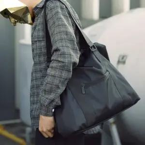 캐주얼 블랙 나일론 빅숄더 크로스백 여행 가방 pl 2918 신고 잡화 크로스