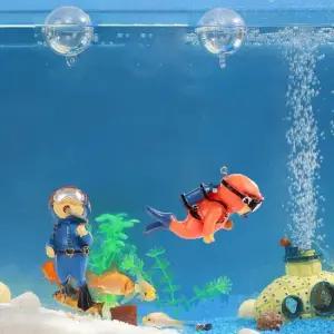 잠수부 귀염 어항 장식 조경 다이버 주부 다이버조경 어항조경 어항미니어처