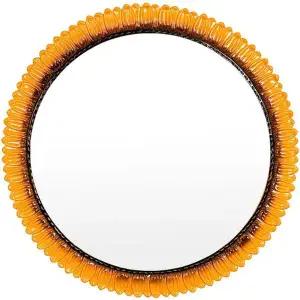 IG7369e 대형 행운의 해바라기 벽거울 60cm 주황색 집들이거울