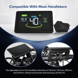 호환 H6C 전기 자전거 디스플레이 Cycplus 부품 전동 스쿠터 컴퓨터 LCD 화면 속도계