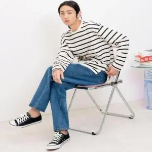 [JED] 남성핀턱오버핏배기청바지_중청