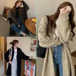 [JED] 롱 데일리 여자 기본 숄 니트가디건 카디건 니트롱