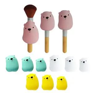 네일아트 케릭터 실리콘 브러쉬커버 3사이즈 세트 4종