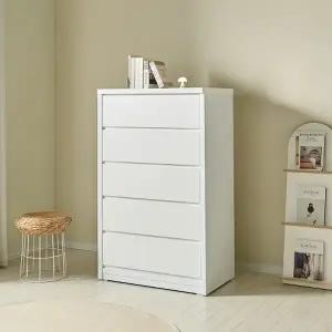 튼튼하고 실용적인 거실,침실용 수납 서랍장 5단 90cm P0000BVQ