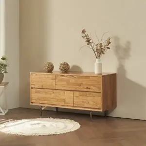 [인터데코]튼튼하고 자연친화적인 거실,침실용 원목 서랍장 120cm P0000BXV