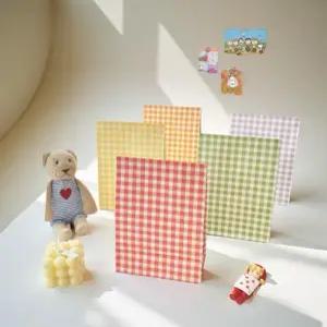 각대 봉투 꾸미기 페이퍼백 서류봉투 종이봉투 편지 도안 포장 체크 선물포장