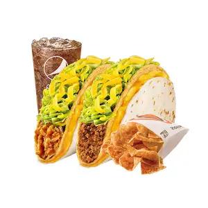 [타코벨] 더블 치즈 데커 타코 세트