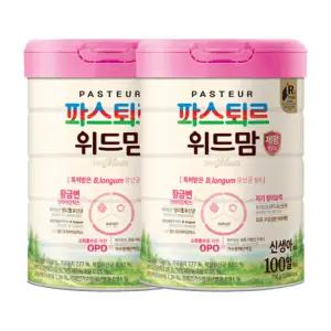 파스퇴르 위드맘 제왕 분유 100일 750g 2개
