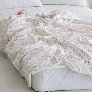 리빙밸류 시원한 기능성 잔꽃 여름 냉감이불 SS 단품
