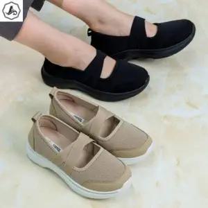 [애슬릿] 메리제인 스니커즈 크로스 밴딩 발편한 운동화