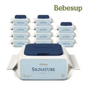 베베숲 시그니처 블루 20매 휴대 캡 12팩