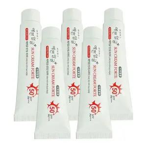 [셀러에이드]웰빙헬스 예쁜얼굴 썬크림 포르테 25g x 5개