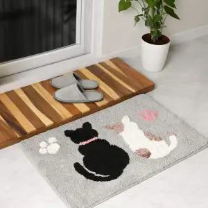 도톰한 워셔블 러그 카페트 고양이 발매트 50x80 2종 빨아쓰는매트