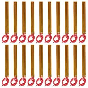 AOICRIE 20pcs 10mmx93mm 필름 히터 플레이트 접착 패드 PI 발열체 12V 12W 스트립 폴리이미드