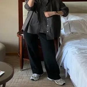 만능 톡톡 스판 일자핏 밴딩 팬츠 (one color)