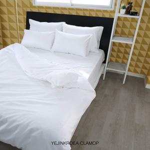 [한국침구예진]호텔침구 클라모프 80수 호텔 이불커버 화이트