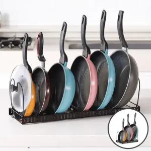 인테리어 주방 확장형 후라이팬 정리대