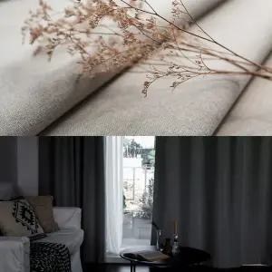 퍼펙트 어슈어 100 햇빛차단 암막커튼 2장 창문 긴창 방한 방풍