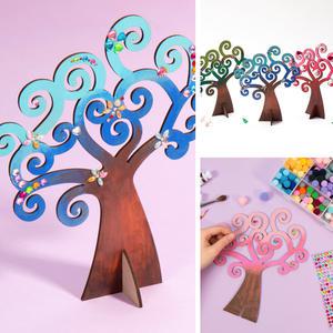 [문구티쳐] 민화샵 우드 꿈나무 만들기 DIY 우드아트 우드만들기 꾸미기 색칠하기 팬시우드