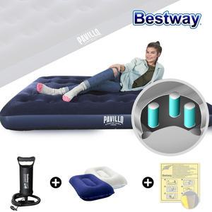 BW 67002 슈프림 캠핑 에어매트 더블+베개+펌프 세트