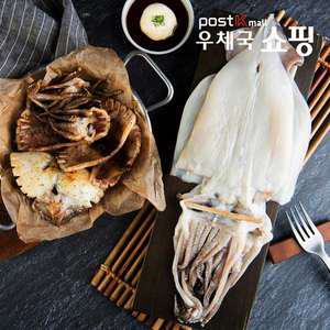 [우체국쇼핑]오동통한 식감의 명품 반건조 오징어(피데기)10마리