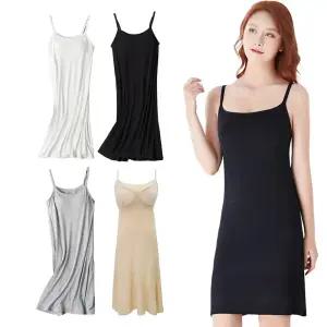 일체형 모달 브라캡 끈나시원피스 홈웨어 실내복 잠옷