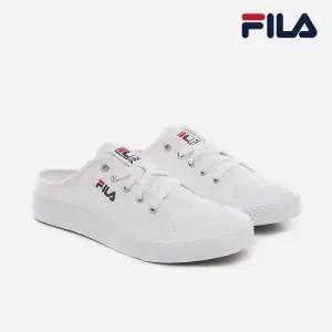 [공식] 휠라 클래식 킥스B 뮬 스니커즈 WHITE