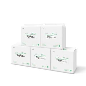 [청담소녀] 2nd edition 센서티브 생리대 5 Packs [중형/대형]