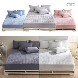 [기타][에르미아] 99.9% 알러케어 항균원단 마이크로화이버 누빔 침대 매트리스커버 퀸(Q)