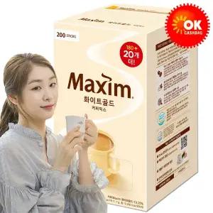 [동서식품][맥심] 화이트골드 커피믹스 180+20개 더 (200T)