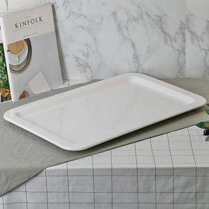 뷔페 에코 직사각 접시 대형 큰 멜라민 부페 기물 업소용 식당 긴 그릇