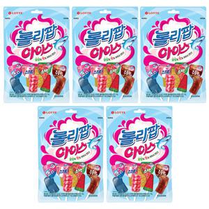 롯데 롤리팝 아이스캔디 132g x 5개 / 사탕 과자 간식