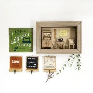 아트박스 컨츄리아이템 코지 브라운 미니어쳐 액자 L